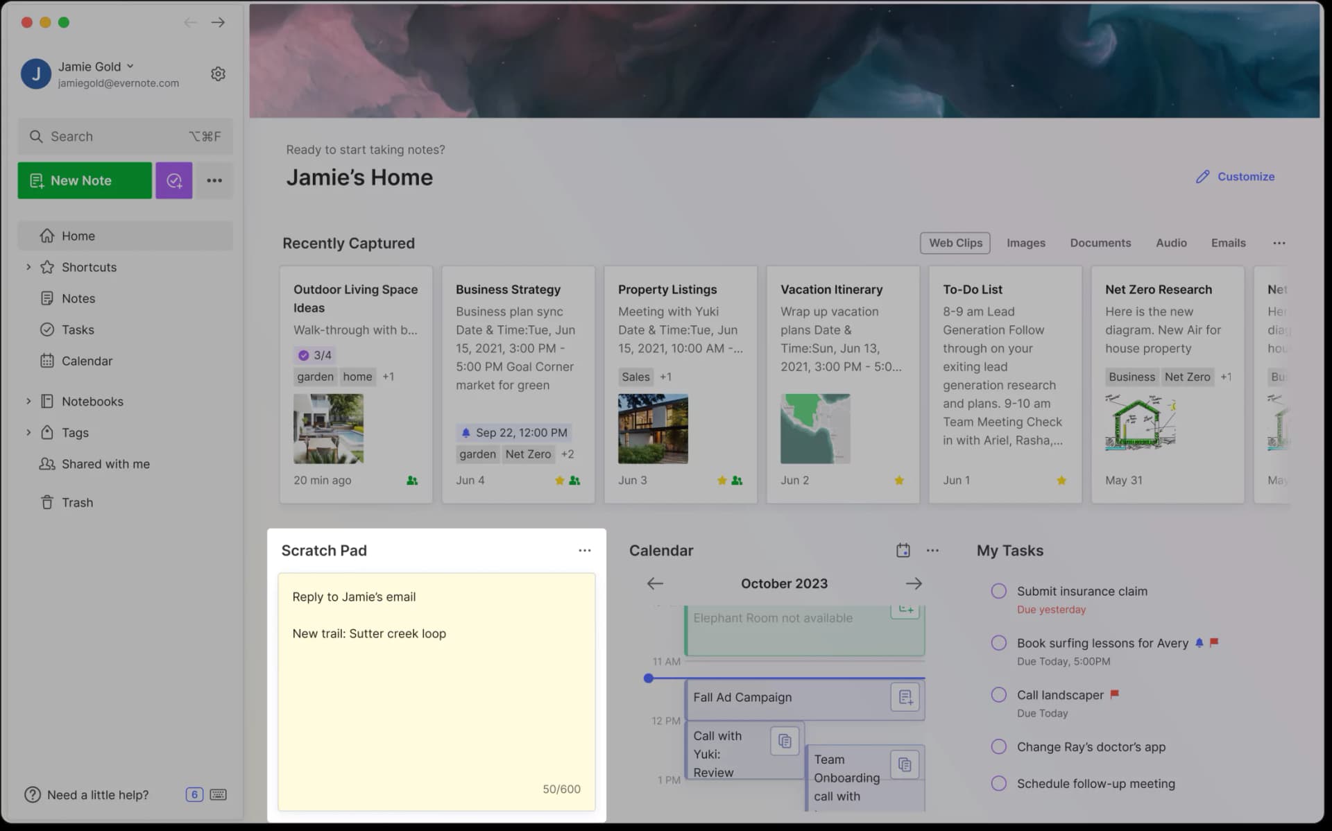 A UI rappresentation of personalize-capture-inspiration