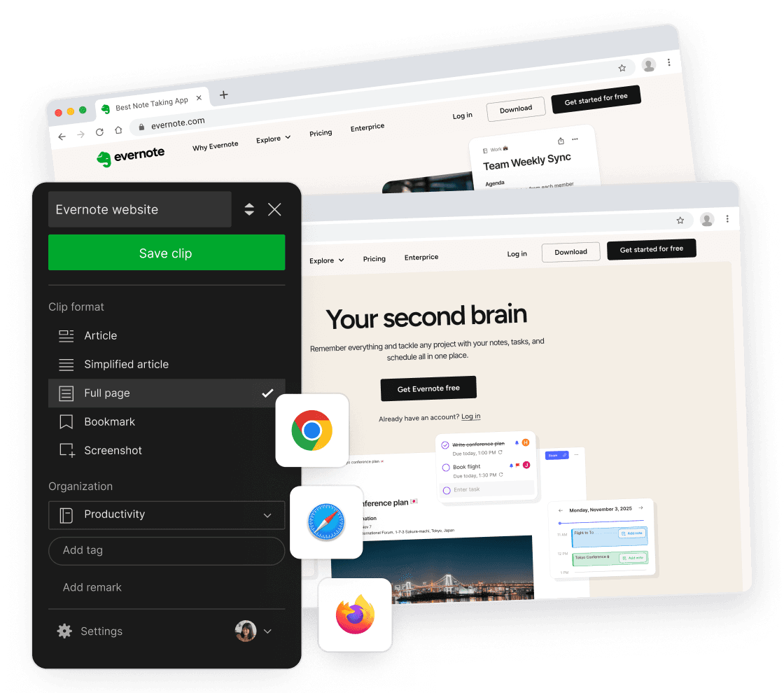 A UI representation of web-clipper-article